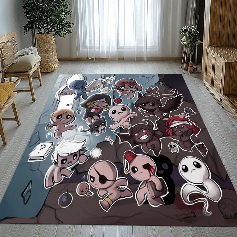 3D Game The Binding Of Isaac Area Rug,Soft Non-Slip Carpet Mat for Living Room Bedroom Playroom,Sofa Floor Rug,Home Decor Gift