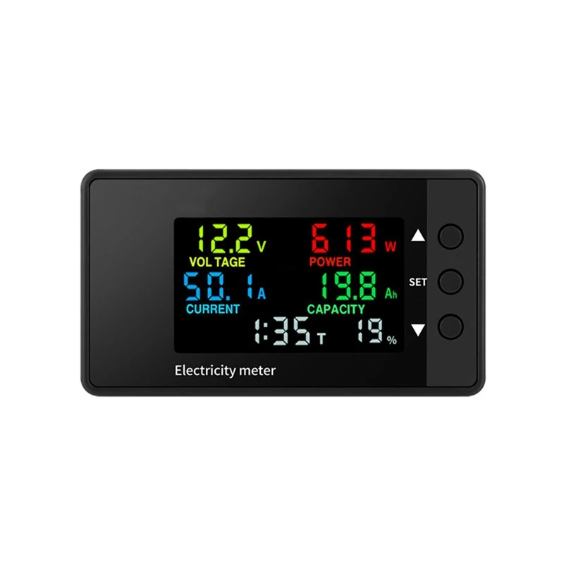 

Hot SV-6-In-1 Voltmeter Ammeter DC 7.5-100V Wattmeter LED Digital Electric Meter Multifunctional Voltage Current Meter