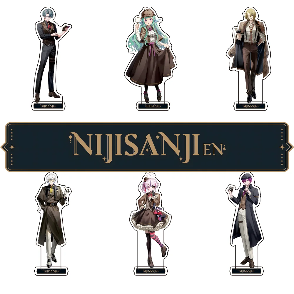 New anime  Nijisanji en - Detective Mystery Shadow Series - Upright Acrylic Plaque for Fans Key Chain