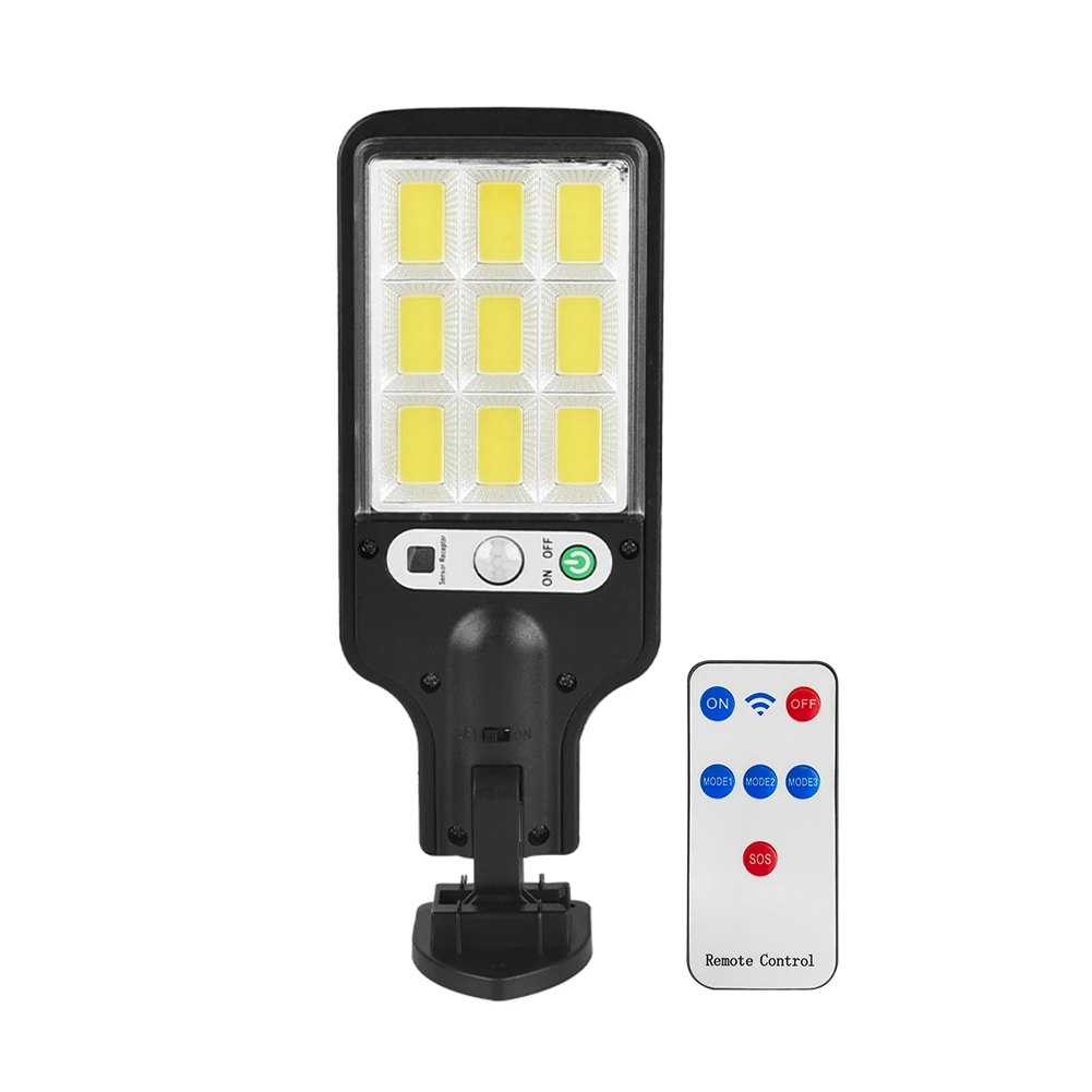 

Solar Powered High Brightness Street Light IP65 Waterproof Dusk To Dawn Street Light Remote Control Security Lighting for Garden
