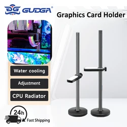 GUDGA Soporte para tarjeta gráfica Soporte de aluminio ajustable Soporte para tarjeta de video vertical de escritorio Soporte para GPU Soporte para caja de PC de escritorio Accesorios