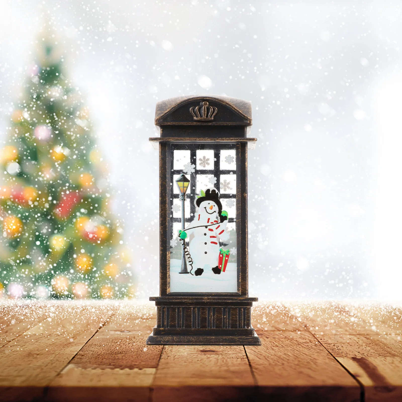 Booth Vintage Show Night Light Decoration Lights London Telephone Christams Ornament Holiday Lighting