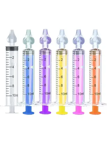 Rhinitis Nasal Irrigator Washing for Children Silicone Baby Nasal Aspirator Syringe Baby Nose Cleaner Kids Nasal Washer Reusable