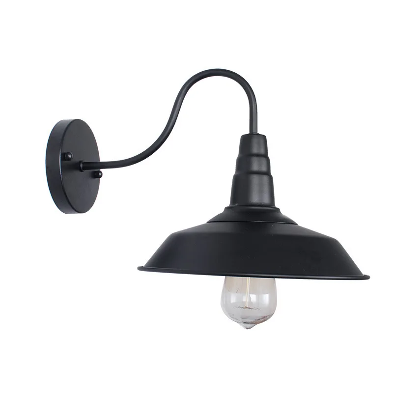 Loft Retro Industrial Style Outdoor Wall Lamp Wrought Iron Corridor Warehouse Balcony Restaurant Wall Lamp