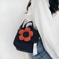 Cute Flower Shoulder Bag Female Youth Fashion Flower Shape Soft Handbags Girl Crossbody Messenger Bags Purse for Women Kids