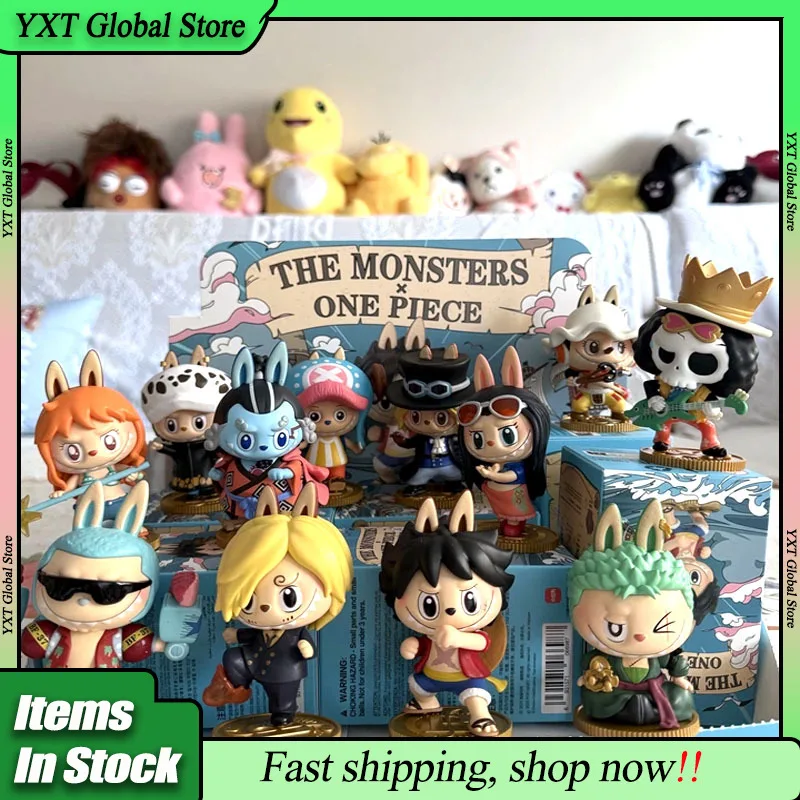 

Pop Mart Original The Monster Labubu & One Piece Series Blind Box Toy Fashion Trendy Play Surprise Figure Cute Collection Gift