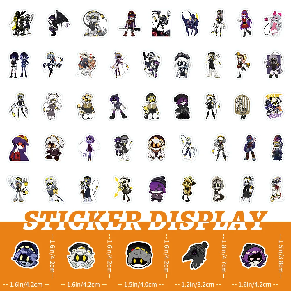 10/50/100PCS 만화 애니메이션 살인 드론 스티커 귀여운 재미 장식 낙서 데칼 어린이 장난감 선물 스크랩북 기타 책상