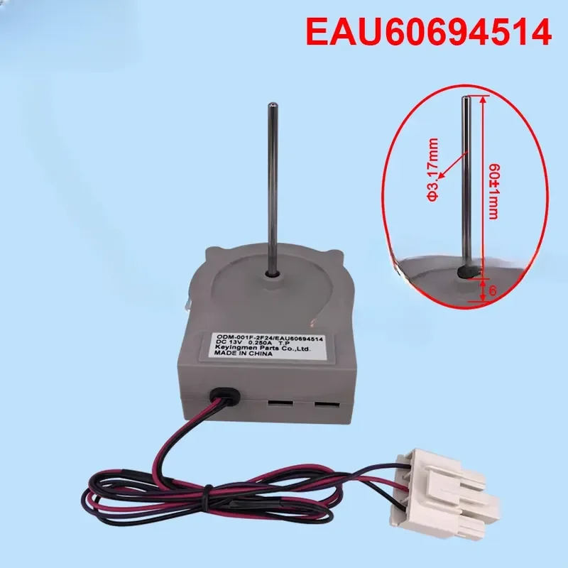 for Haier Double Door Fridge Freezer Cooling Fan Motor Replacement Part Compatible with ODM-001F-2F24 EAU60694514 Efficient