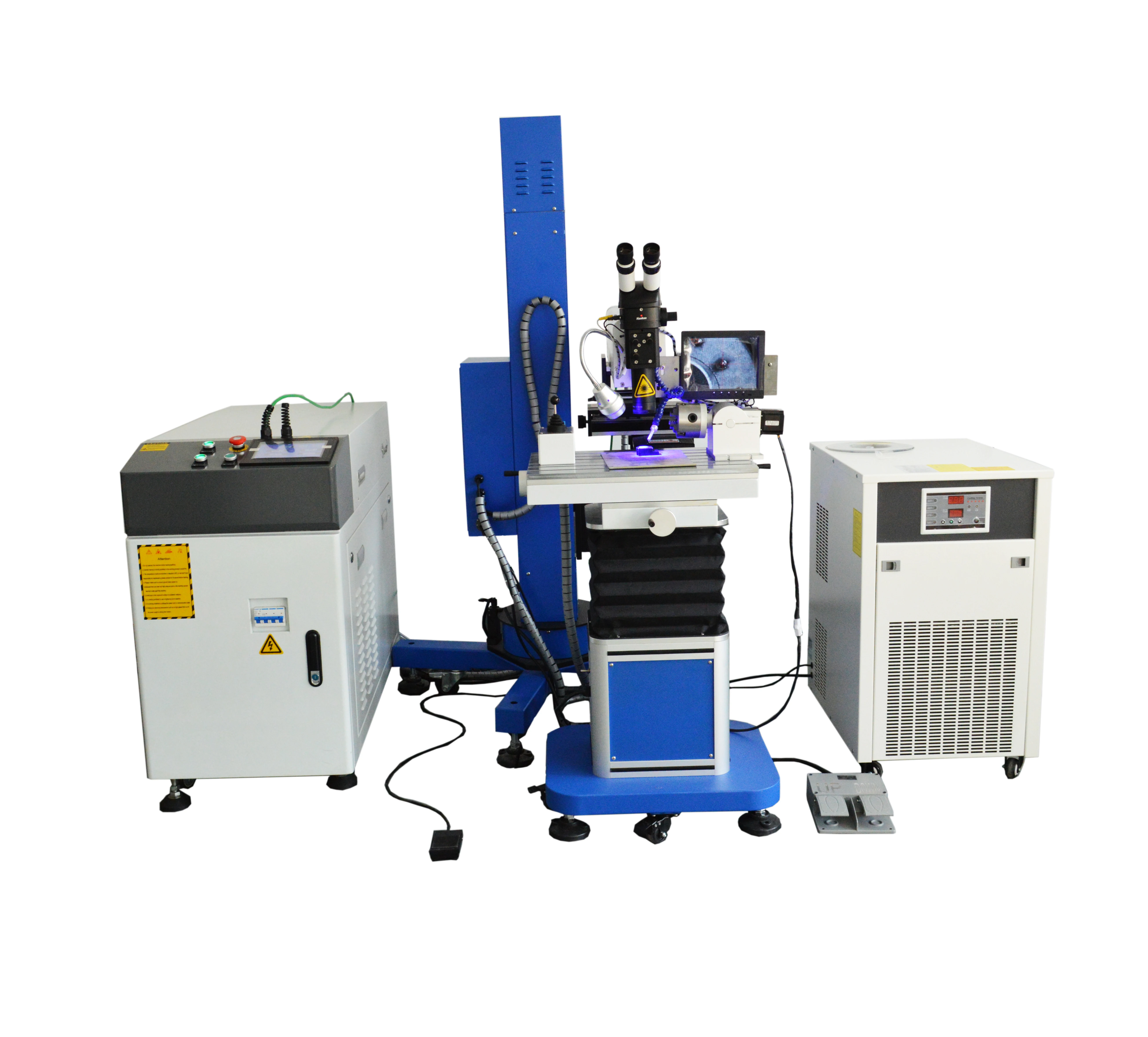 200w 300w 400w 500w Automatic cantilever mold welding machine YAG spot laser repairing fiber laser welding machine