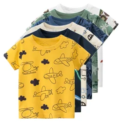 2024 t-shirt per bambini per ragazzi ragazze bambini camicie bambino manica corta stampa completa bambino cotone cartone animato auto Tee top abbigliamento