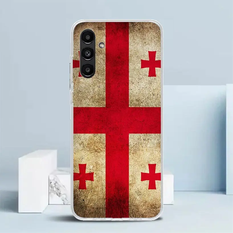 Georgia Flag Phone Case For Samsung Galaxy A17 A37 A57 A16 A15 A14 A13 A56 A55 A54 A53 A36 A35 A34 A33 A26 A25 A24 A23 Galaxy A5 view 2