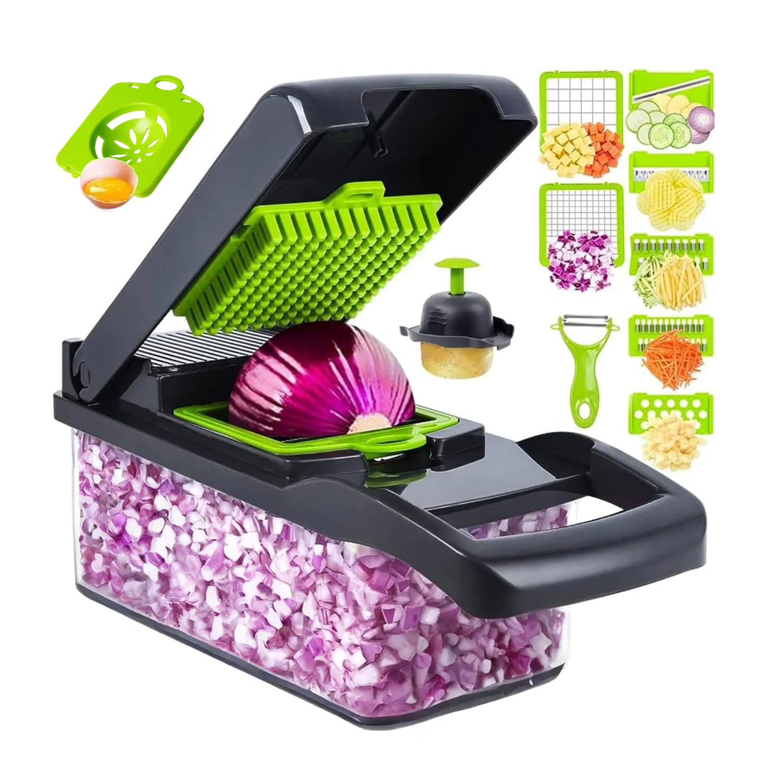 Wholesale Multifunctional 14 in 1 Fruit Vegetable Onion Slicer Dicer Spiralizer Shredder Hand Graters Vegetable Chopper Cutter