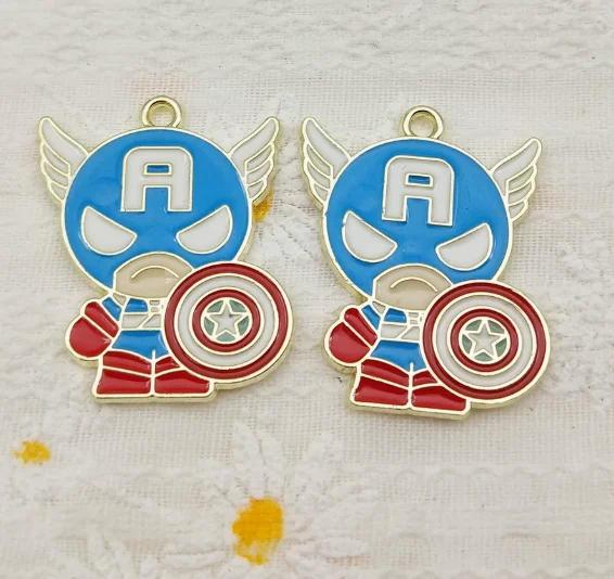 10pcs Enamel Charms for Jewelry Making
