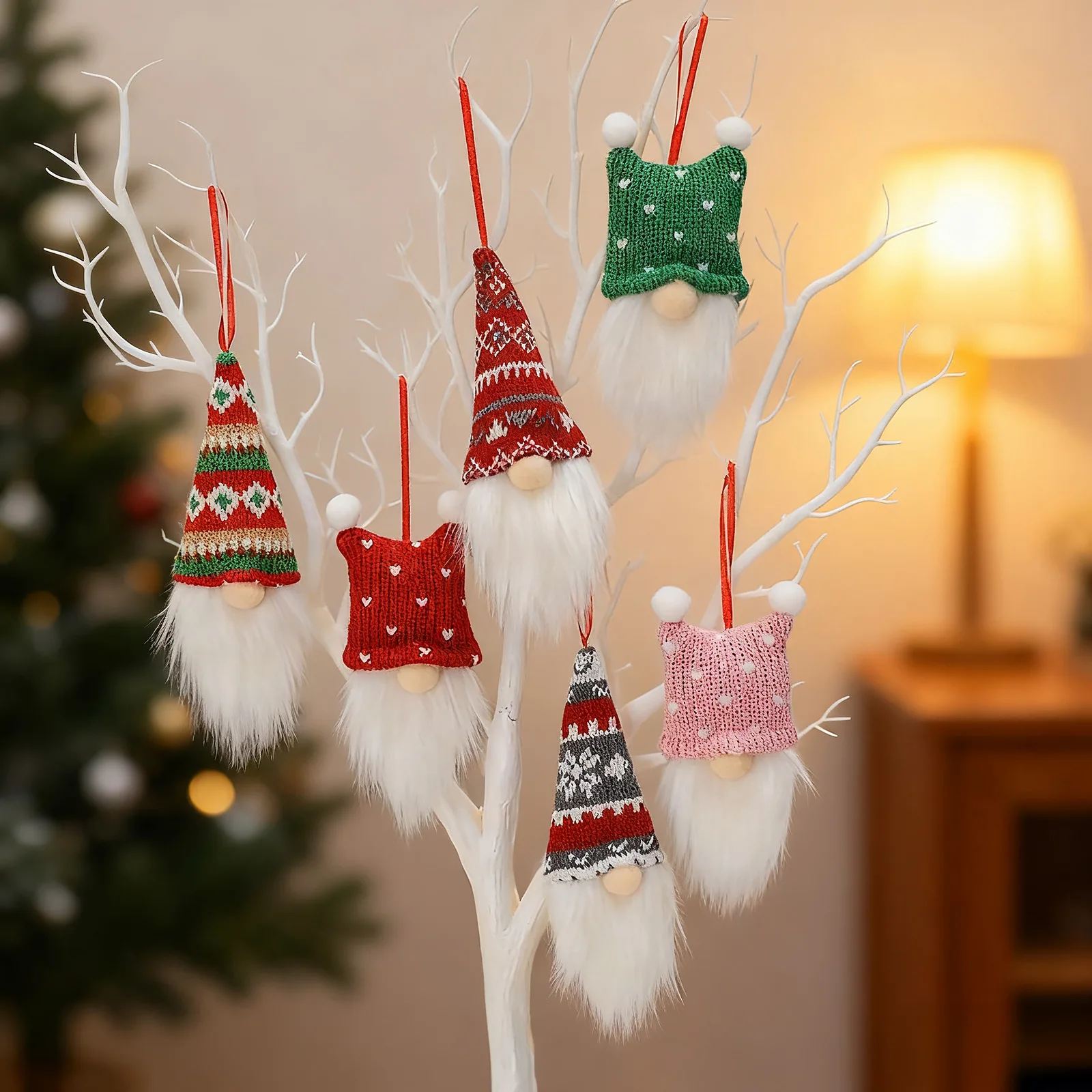 3/6pcs Knitted Christmas Gnome - đánh giá và giá Home Bargains