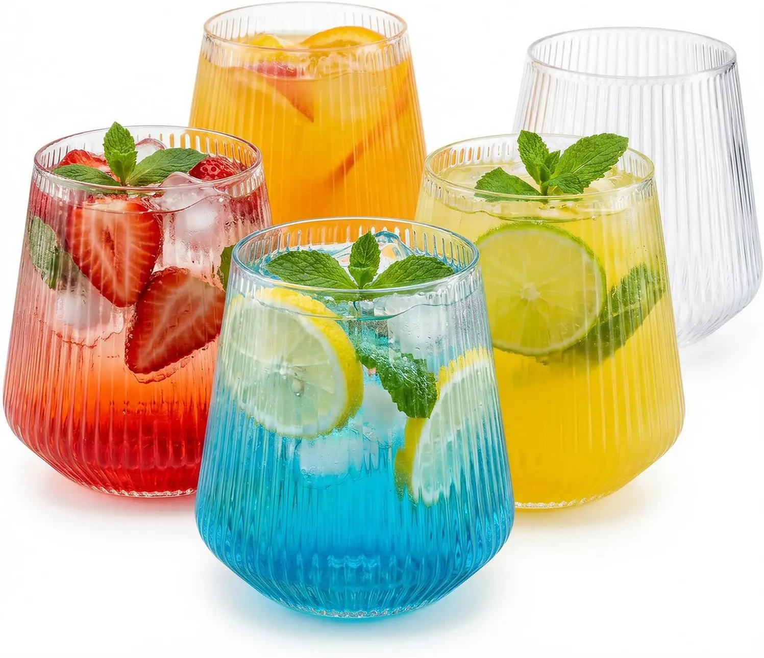 

40 шт. ребристых пластиковых бокалов для вина, одноразовые бокалы для вина, коктейлей, виски, шампанского в стиле оригами