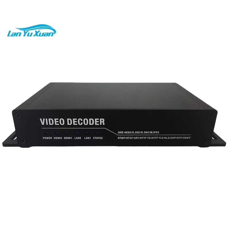 DMB 8902BT EC H.265 Multi Channel IP SRT RTMP RTMPS HLS to Two HD MI Audio Video Decoder