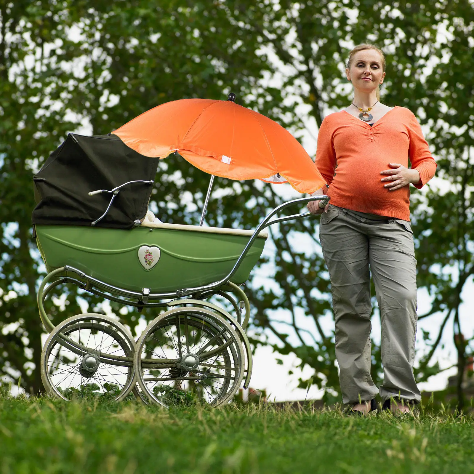 

Baby Pushchair Parasol Stroller Umbrella Upf 50 Adjustable -on Detachable Shade Suitable for Stroller Bike