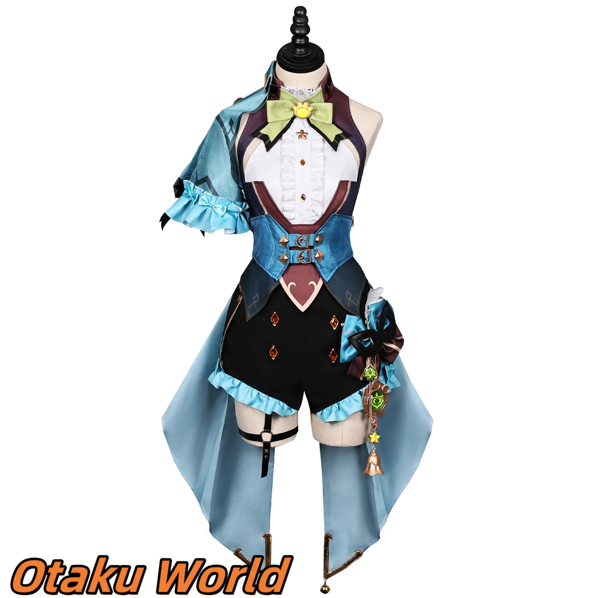 In stock Kirara Cosplay Costume dress Mihoyo Game Genshin Impact Halloween Party Kirara Role Play Anime Clothing ﻿