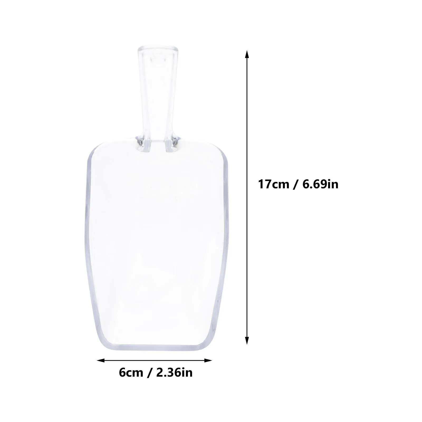 10Pcs Ice Scoop Clear Plastic Mini Portable Measuring Cup Multi-Purpose Small Scoop for Kitchen Wedding Buffet Bar Candy Coffee