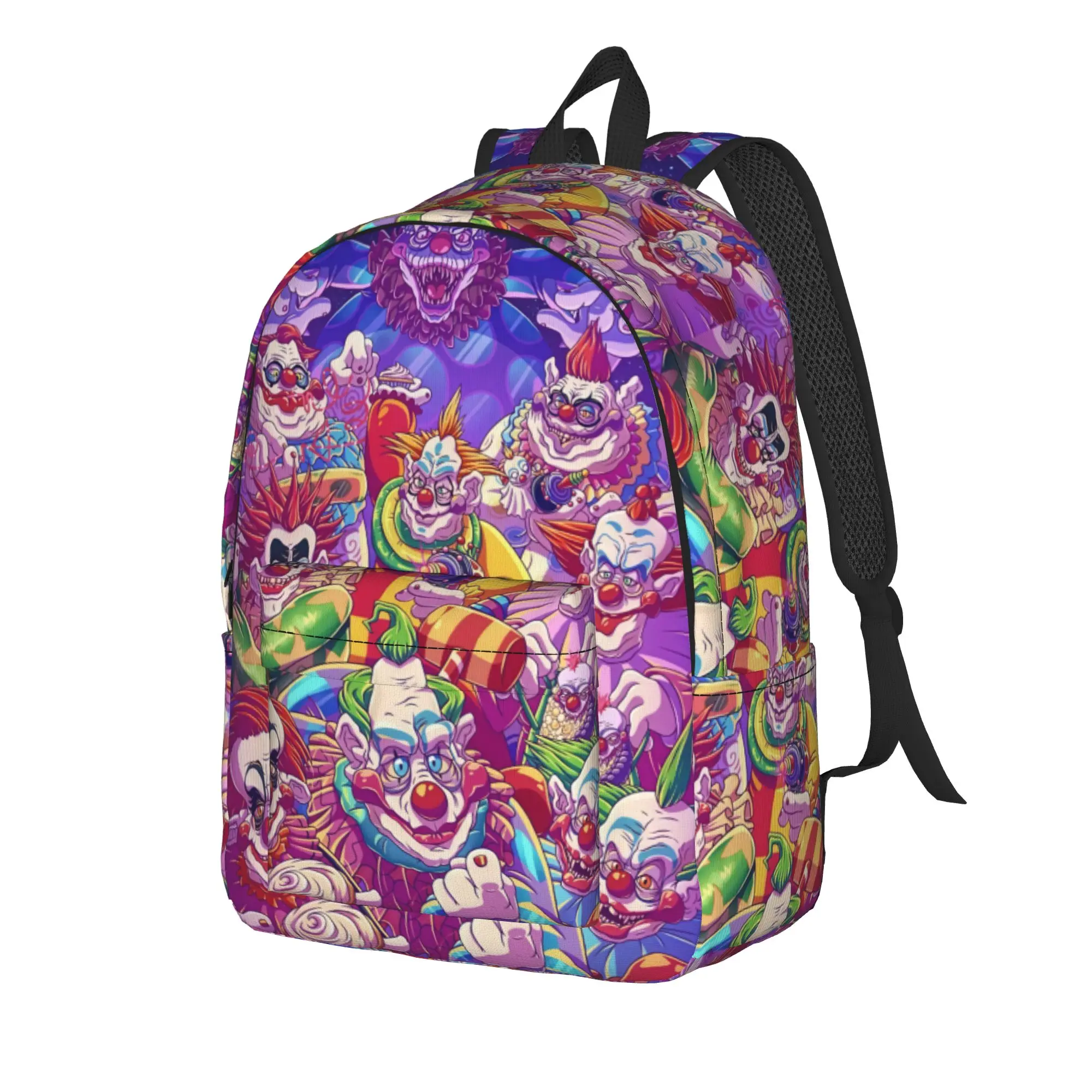 Killer Klowns From Outer Space Wax Backpack Women  Lightweight Backpacks Polyester Streetwear School Bags Outdoor Rucksack