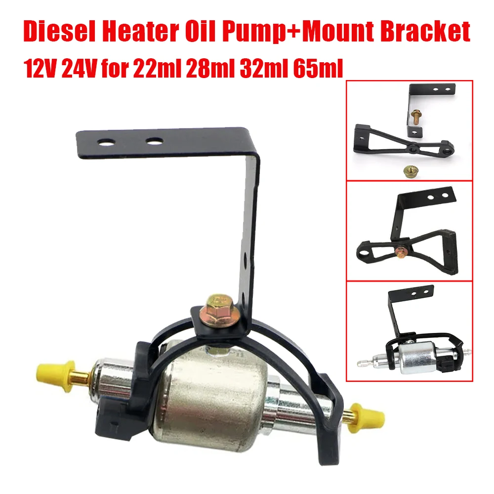 

Universal Diesel Parking Diesel Pump+Mounting Bracket 12V 24V China Heater Parts Heater Oil Pump for 2KW-6KW Webasto Eberspcher