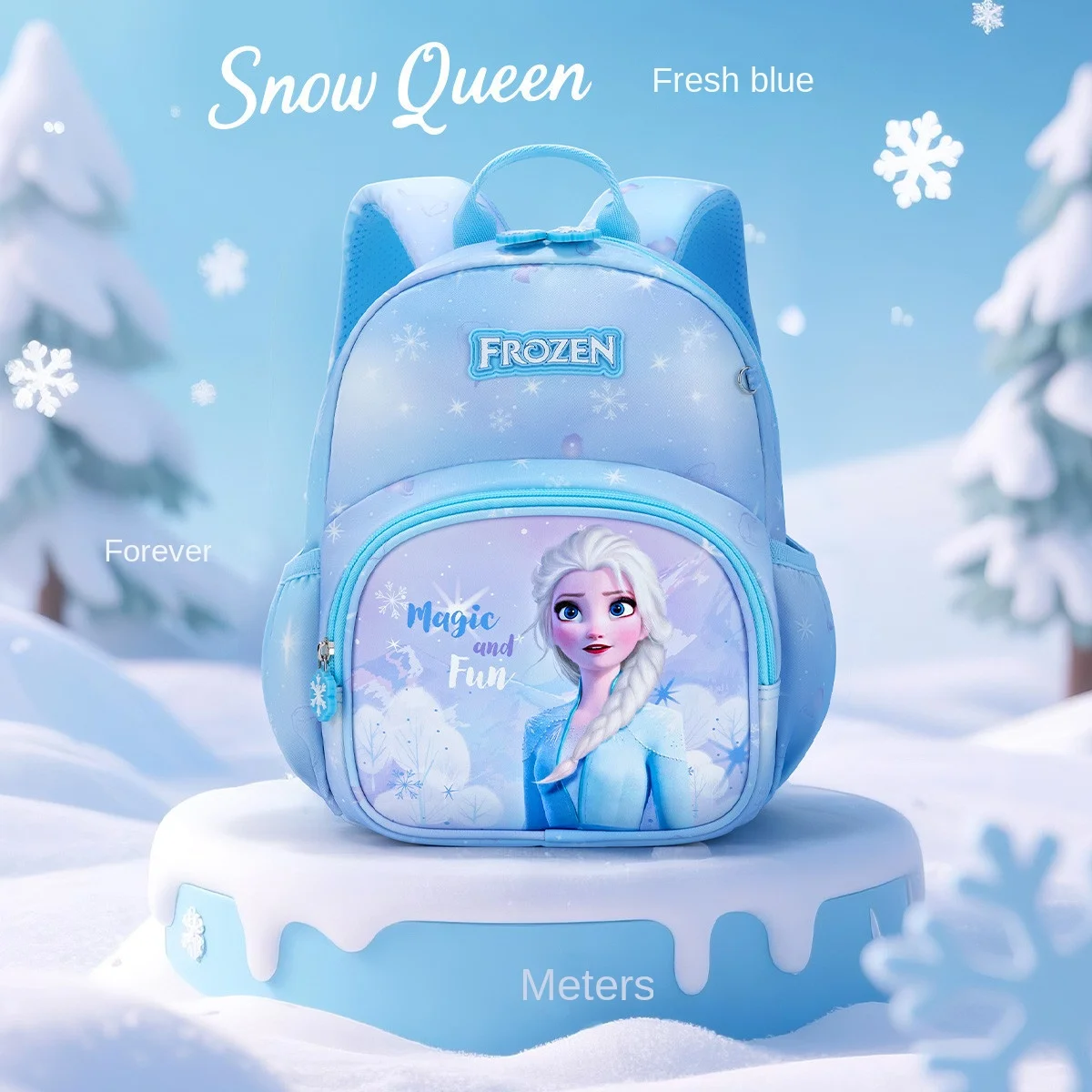 Disney Girl Kindergarten School Bag Frozen Elsa Anna Student Shoulder Orthopedic Backpack Large Capacity Light Kids Gift Mochila