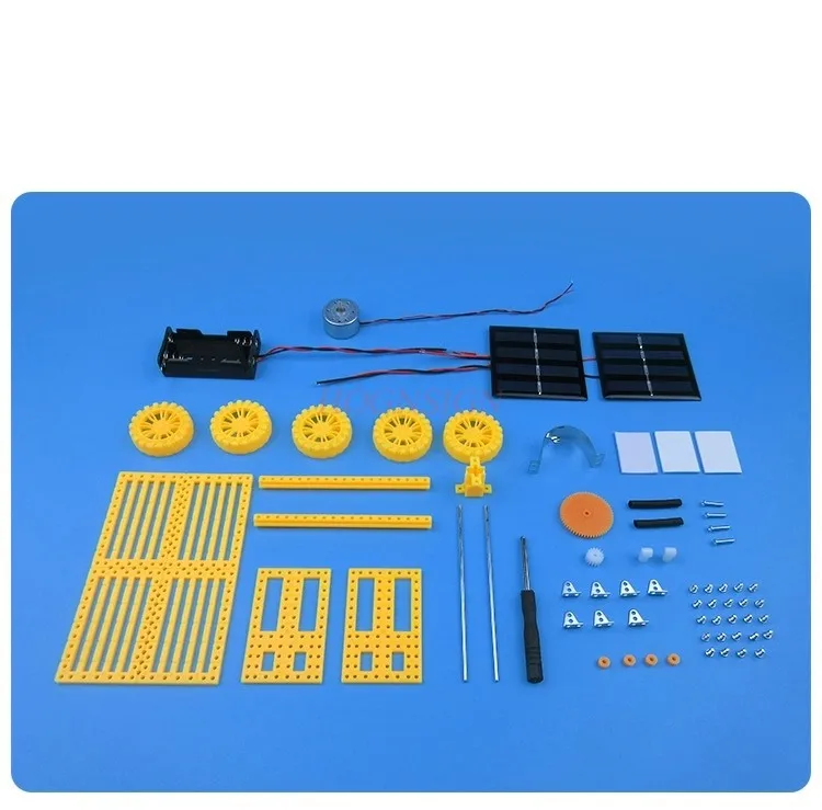 1 SET  Elementary School Students Handmade Science Experiment Puzzle Model DIY Technology Small Maker Solar Space Vehicle