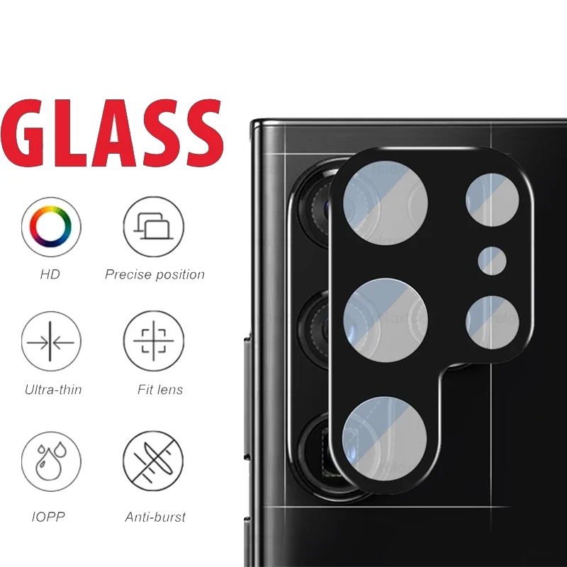 9H Round edge camera protector per Samsung Galaxy S24 S23 Ultra Lens Film accessori S24 plus samsung full cover protection