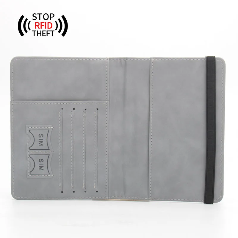 Penutup Paspor Dunia RFID Antimagnetis Band Elastis Cap Sampul Kartu Kredit Travel Pria Wanita Casing Passaporte Viagem