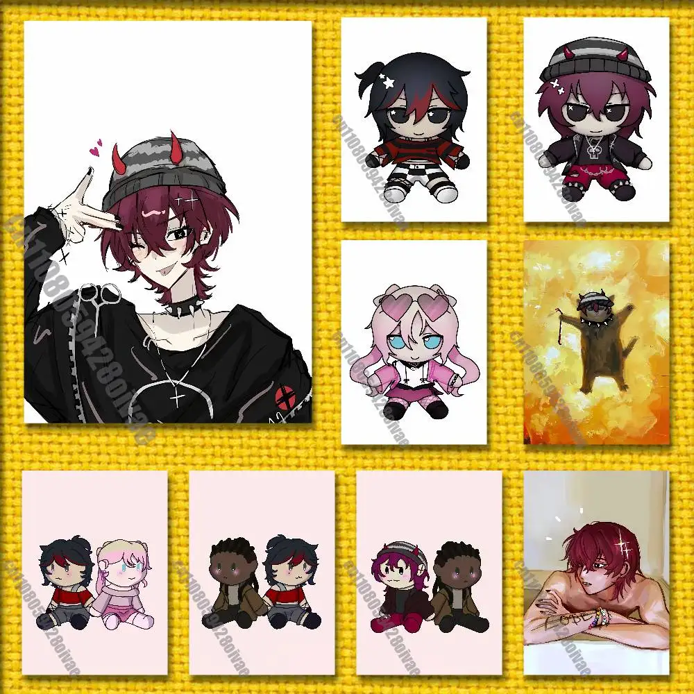 

Misaki Angel Ronin K-Killer C-Chat Poster Wall Murals Suitable For Home 21x30cm Self-adhesive Decorative Sticker Playbill Cover