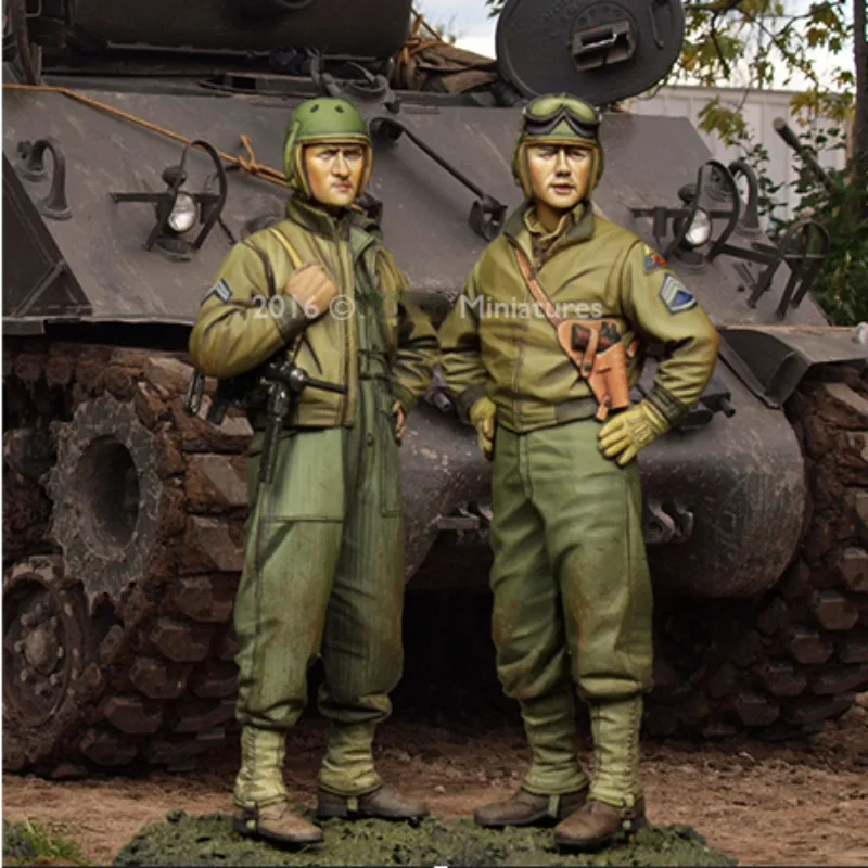 1/35 Resin Figure Model Kits Us Historical Military 3rd Armored Division Set Miniature Diorama Unassambled Unpainted 496