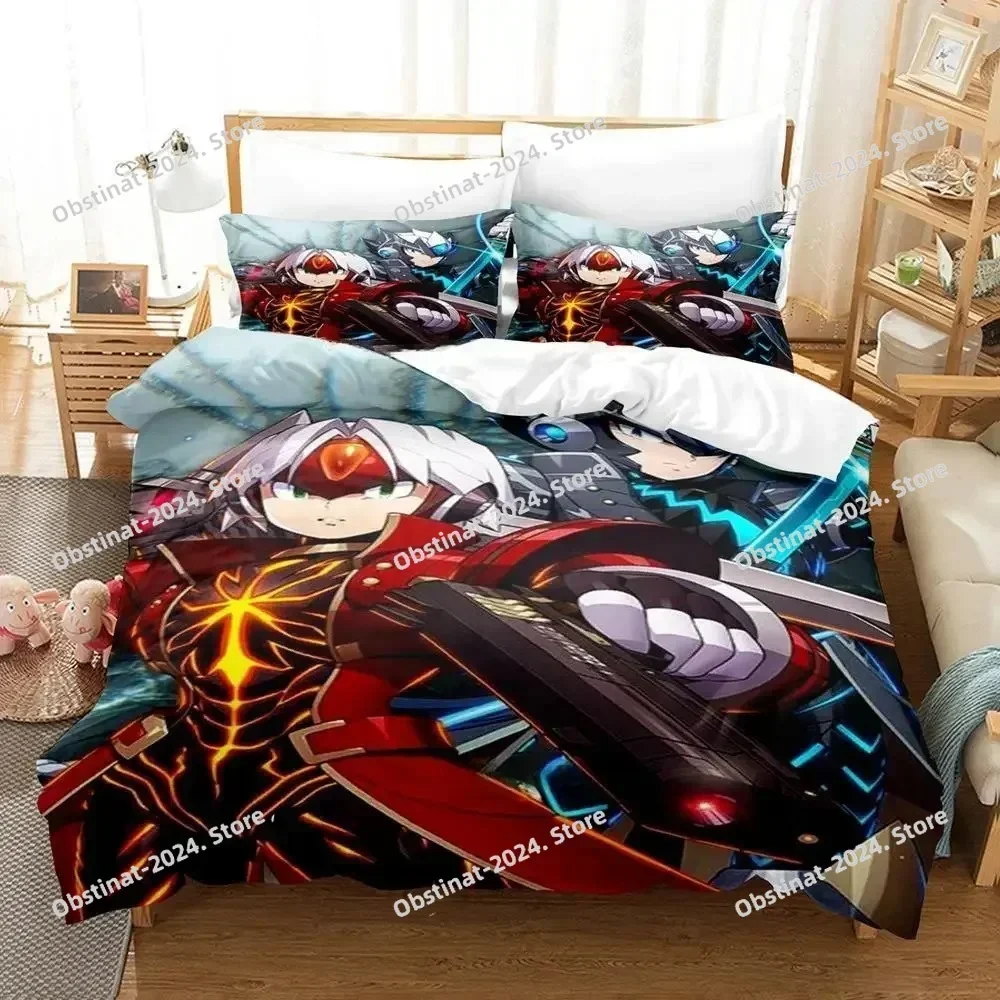 2025 Mega Man X DiVE Bedding Set Printed single Comforter Quilt Bed Cover Duvet Cover Pillow Case 3 Pieces Sets Kids Adult Size
