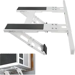 RV Janela Air Conditioner Bracket, Barra Horizontal Ajustável, Barra Paralela, Acessórios de Carga, 100kg