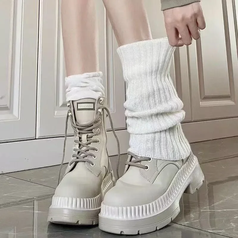 Women Thick Wool Knitted Thermal Insoles, Korean Twist Shoe Inserts, Autumn Winter Warm Foot Cushions