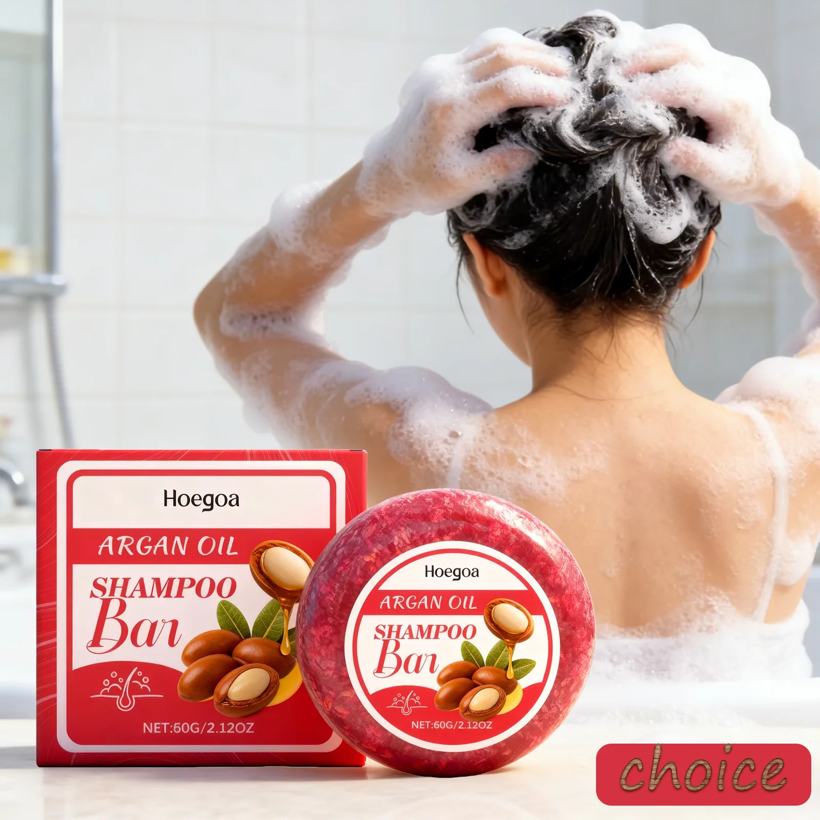 60G Hair Nourishing Shampoo Bar - Gently Cleanses Smoothes Oil Control Volumizes Moisturizes Refreshes Hair Soap Scalp Health