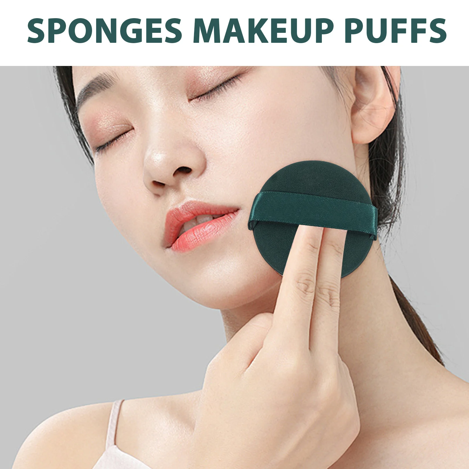 7 個のメイクアップソフトアプリケーター ファンデーションプライマー フェイスパウダー用 メイクアップアプリケーター ファンデーション用