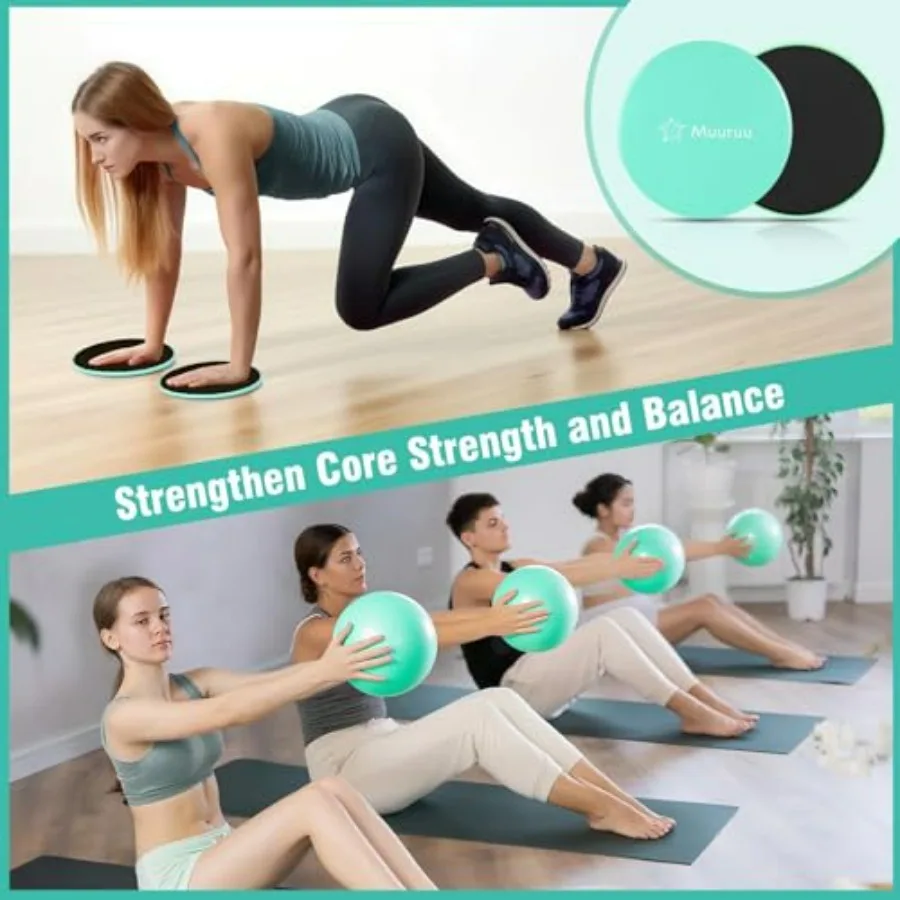 Pilates ring och boll set för hemmaträning för kvinnor_voghion.com
