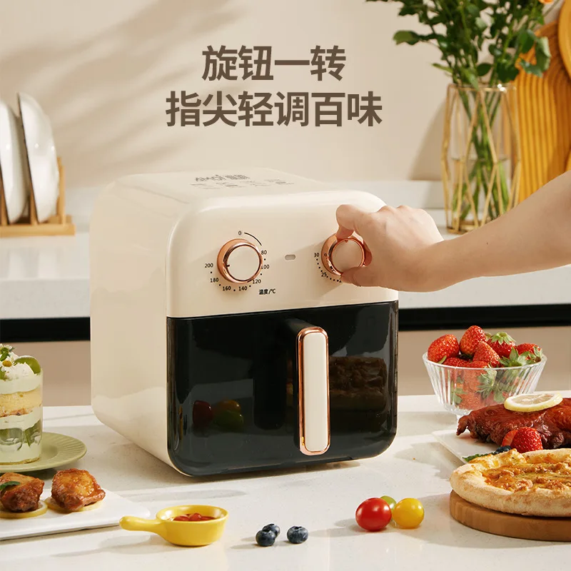 Air Fryer 5L Electric Hot Fryer Oven Oilless Cooker with Touch Control & Nonstick Basket & Visible Window, Family Size 220V