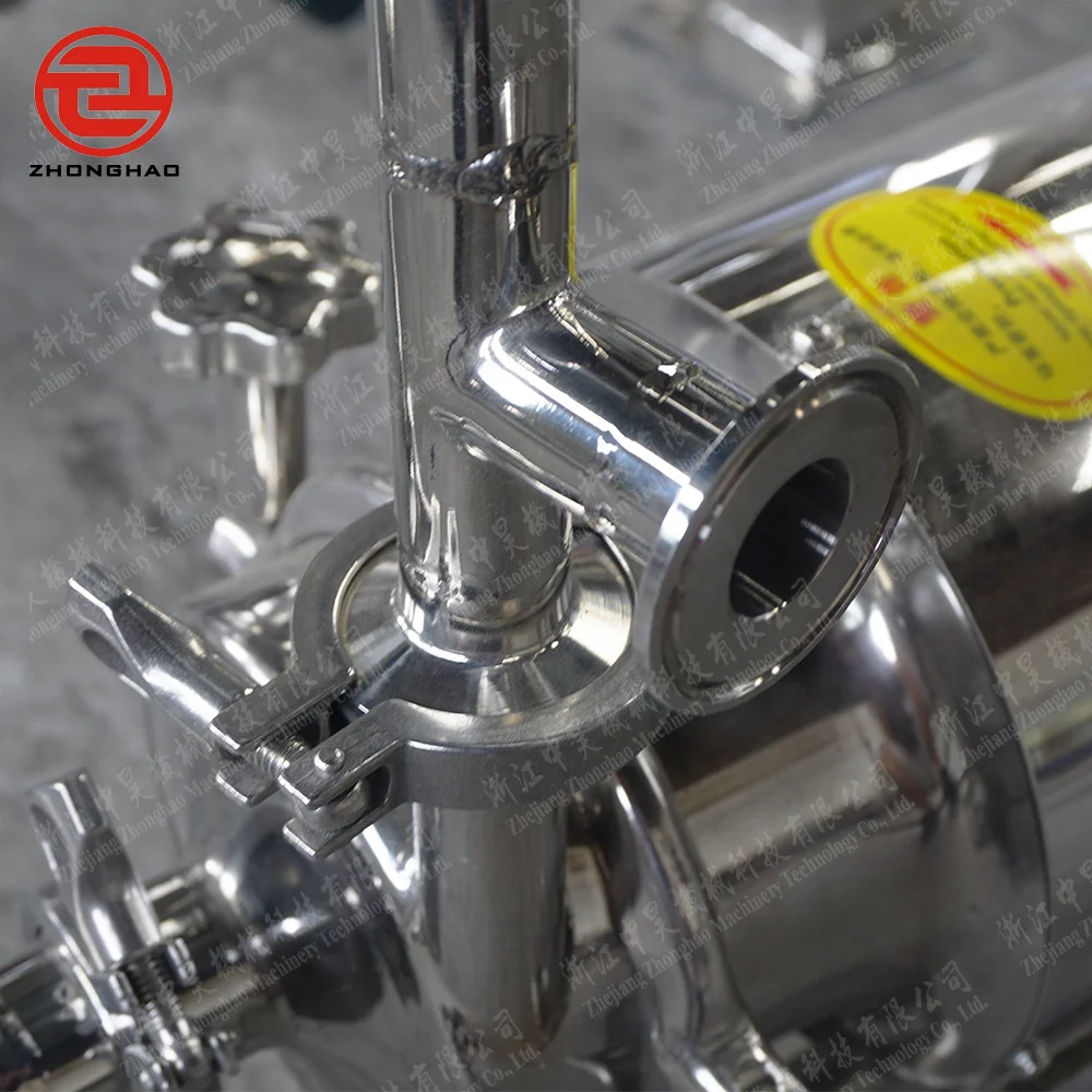 Cristallizzatore industriale in acciaio inossidabile con funzione di controllo della temperatura e estrazione per l'industria chimica