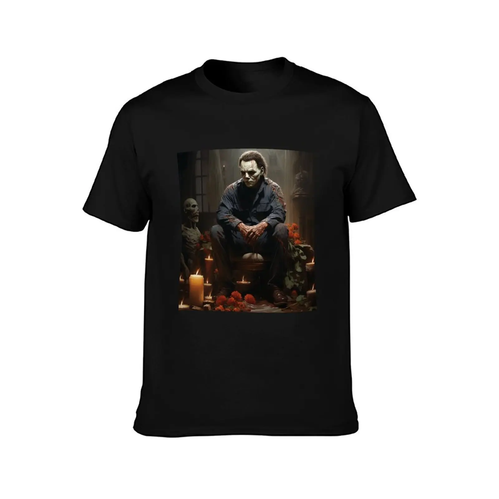 Halloween Theme Michael Myers T-Shirt Blouse quick-drying anime tshirt T-shirt men