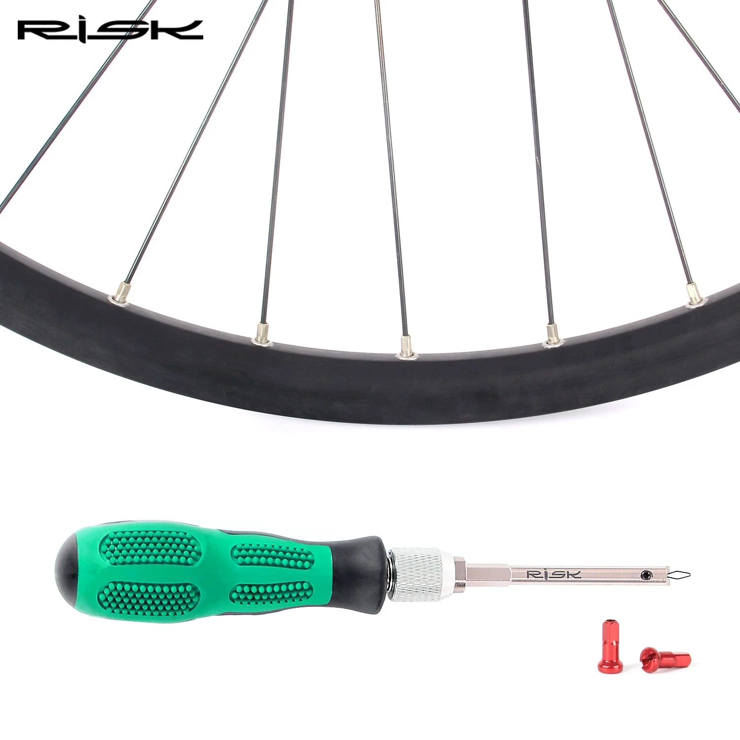 RISK Bicycle Spoke Cap Installation Tool Bike Rim Wheel Set Spoke Cap Screwdriver Connection Repair Tool RL236