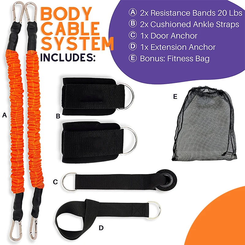 Fitness Resistance Band Hip Resistance Tube Set For Leg Exercise Training Workout Gym Band