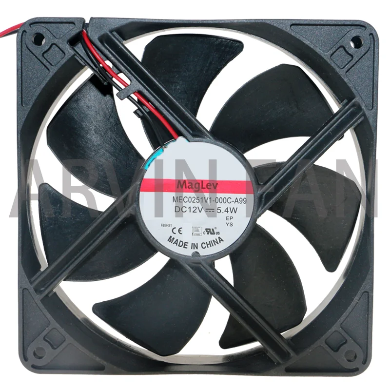 

Brand New Original MEC0251V1-000C-A99 12cm 12025 120mm Fan DC 12V 5.4W Double Ball Bearing Large Air Volume Cooling Fan