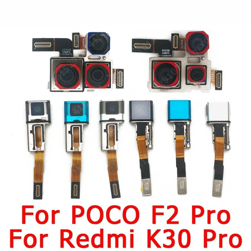 Front Rear Back Camera For Xiaomi Mi Poco F2 Pro PocoF2 F2Pro Redmi K30 Main Facing Selfie Frontal Camera Module Parts