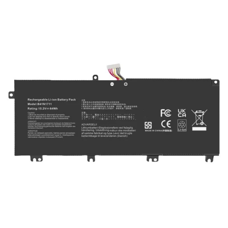 Nova bateria do portátil b41n1711 para asus rog strix GL503VM-BI7N13/db74 fx63v fz63v zx63v fx63vd fz63vd gl503 gl503vd 15.2v 64wh