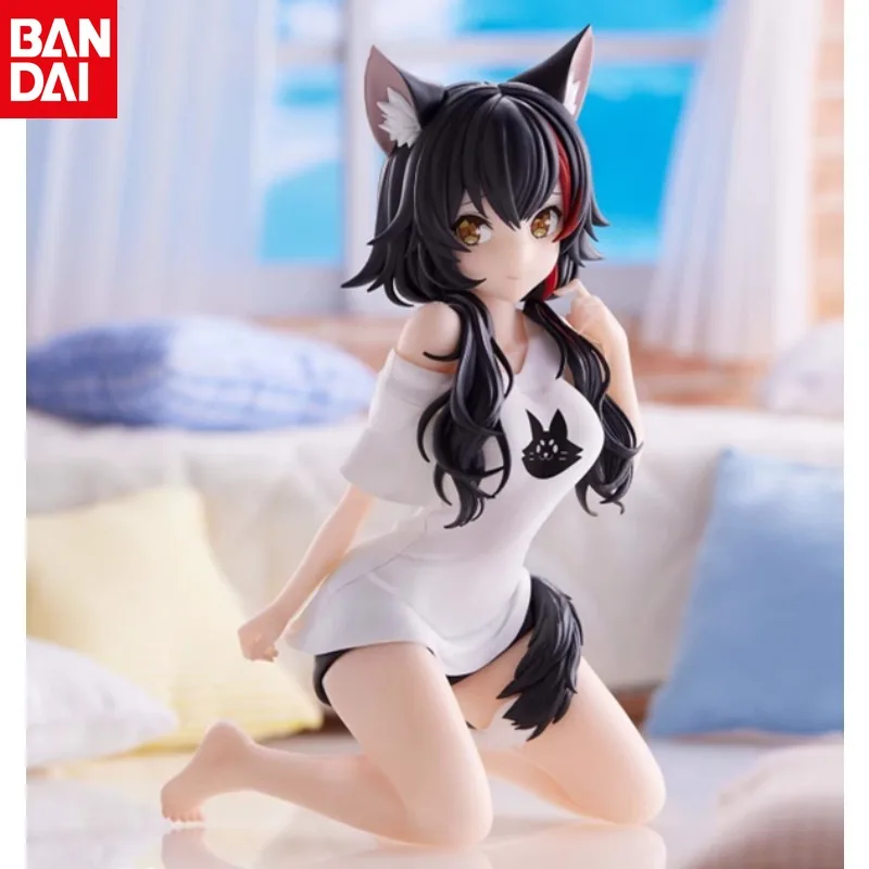 Original Banpresto Relax Time Hololive Ookami Mio PVC Anime Action Figure Desktop Ornaments Cartoon Figures Model Toys Gift