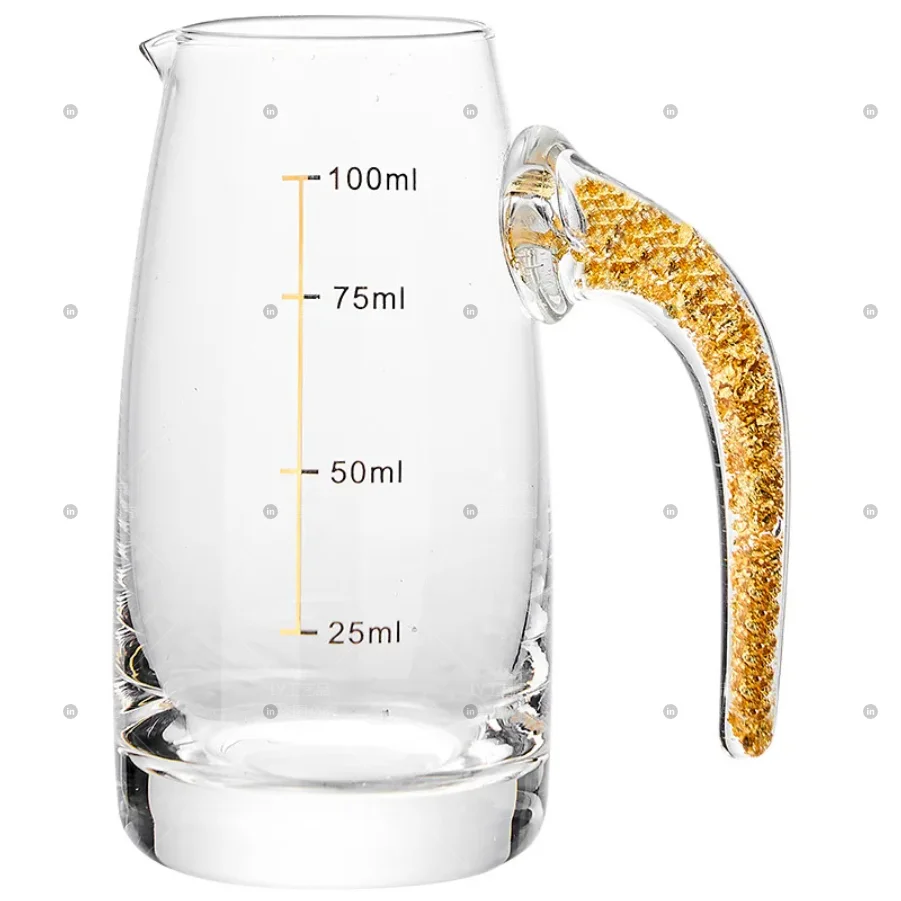 Gold foil Baijiu cup wine dispenser set Household small wine glass wine cup wine pot Jinshan bullet cup gift box