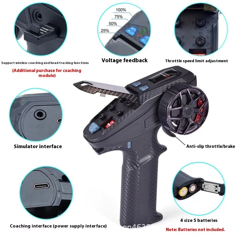 Mini-Fernbedienung X6PM Gun Control Tank Boot Auto Verschiedene Geschwindigkeit Drosselklappensteuerung Kleiner fliegender Elefant