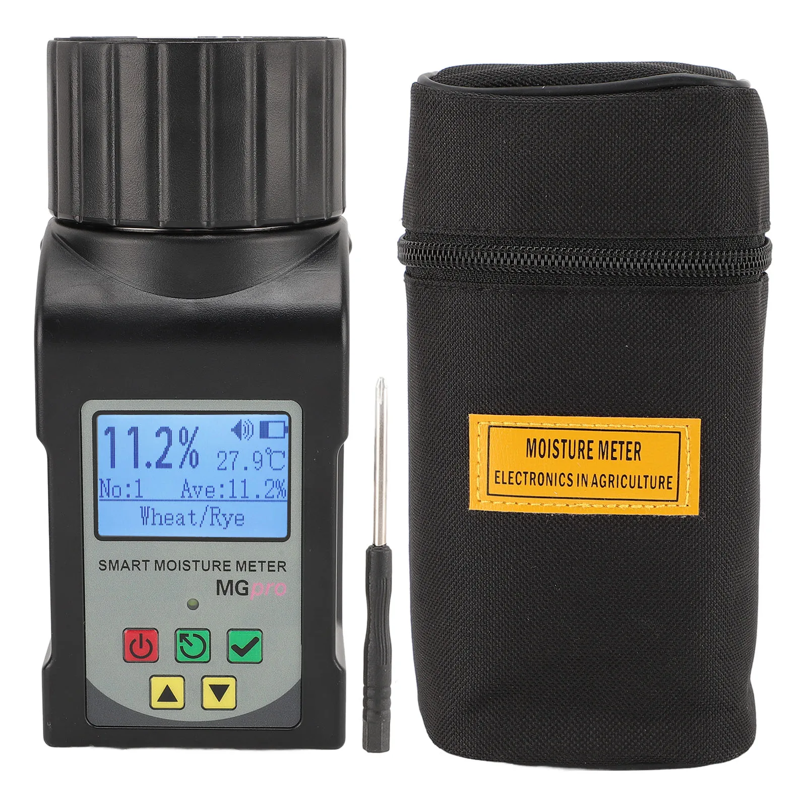 

Grain Humidity Meter Portable Mini Cup Grain Humidity Meter for Coffee Cocoa Rice Wheat 25 Kinds Grains Humidity Tester
