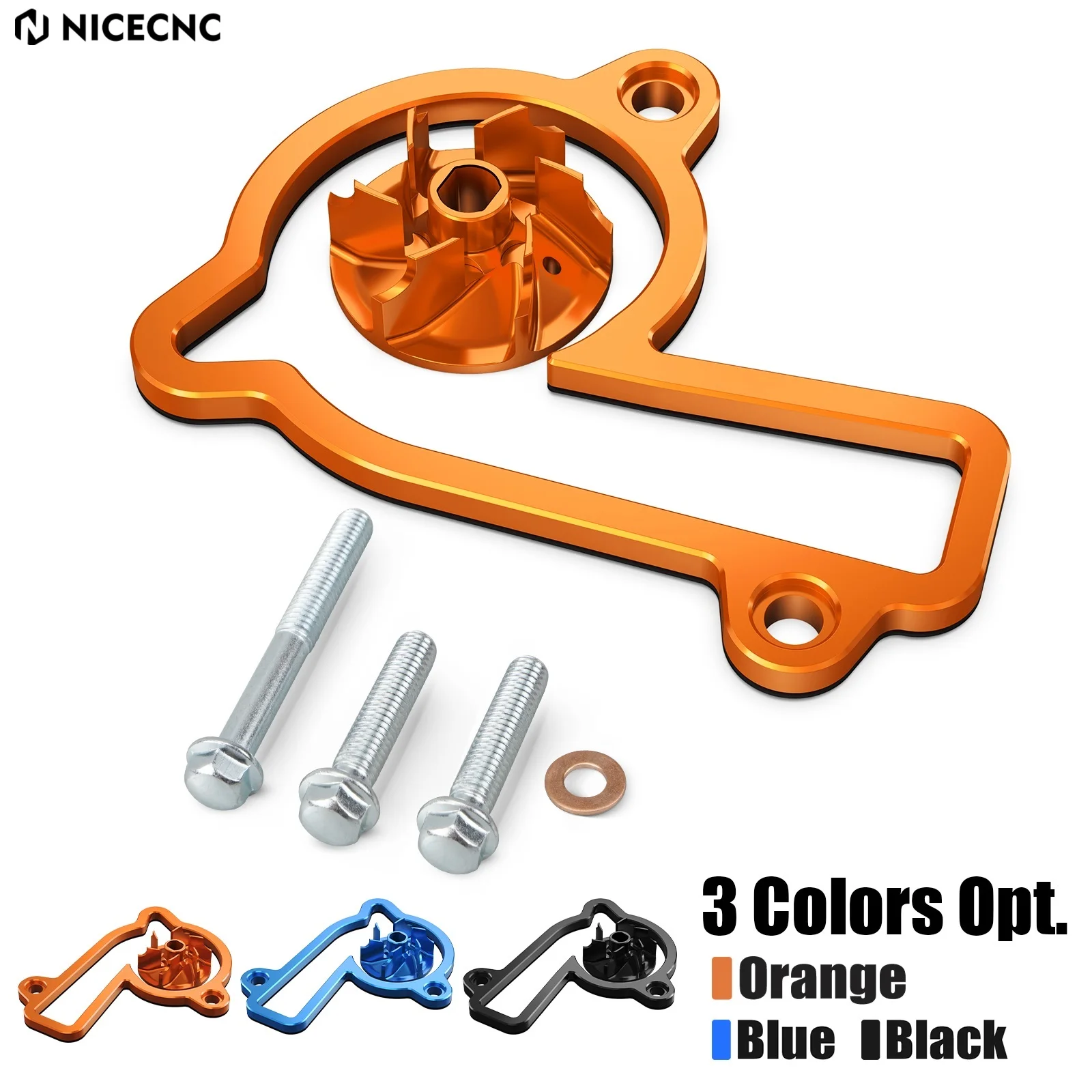 

2024 For KTM EXC-F 350 250 XW-F 350 SXF XCF 350 250 2023-2024 NICECNC Motorcycle Water Pump Oversized Cooler Impeller Spacer Kit